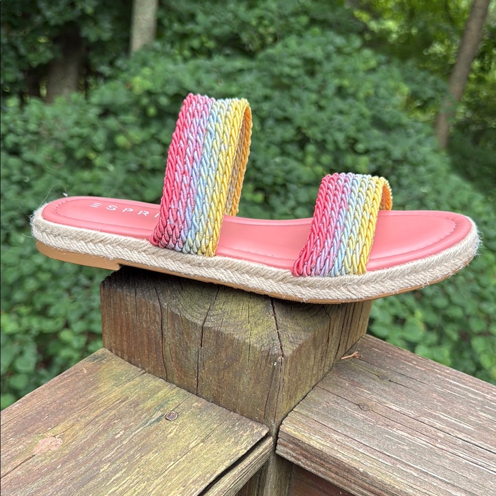 Esprit Pink and Yellow Espadrilles Vibrant Summer Style